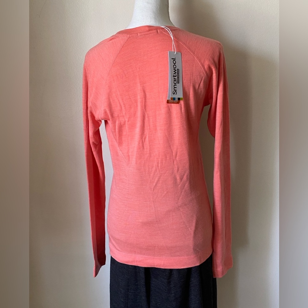 Smartwool sunset coral Women's Classic All-Season Merino Base Layer Long Sleeve - Picture 5 of 13